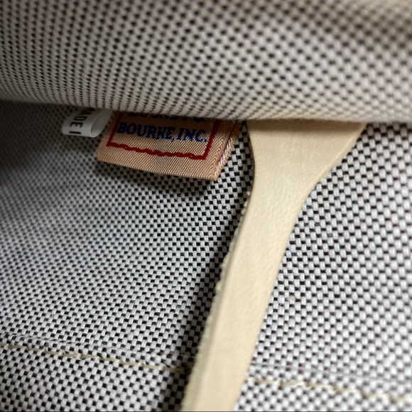 Dooney & Bourke Buckle Satchel Tote Bag Purse ID Card DB Signature Leather Trim - Picture 9 of 13